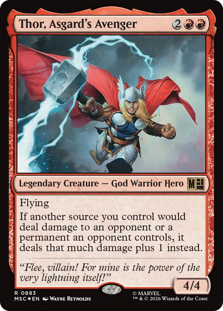 Thor, Asgard's Avenger (Surge Foil) [Marvel Super Heroes Commander] | Clutch Gaming