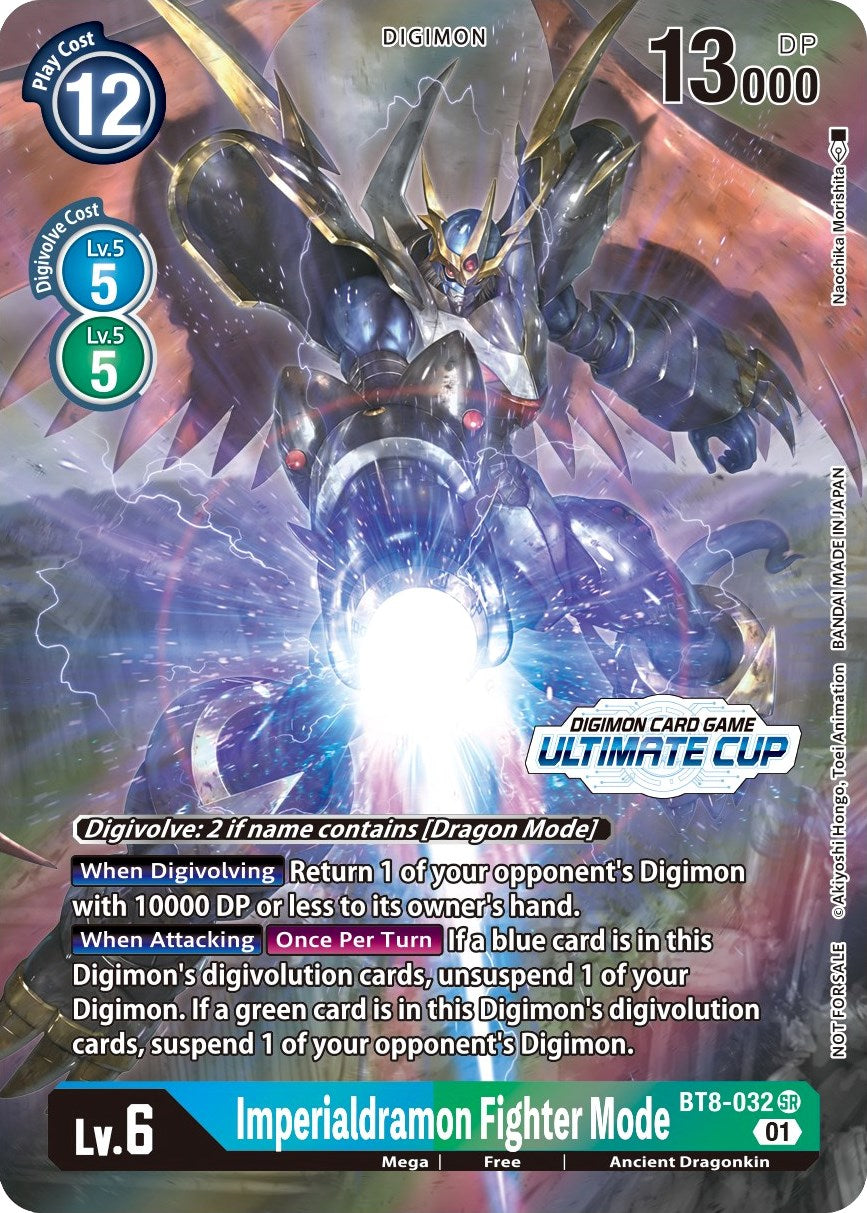 Imperialdramon Fighter Mode [BT8-032] (April Ultimate Cup 2022) [New Awakening Promos] | Clutch Gaming