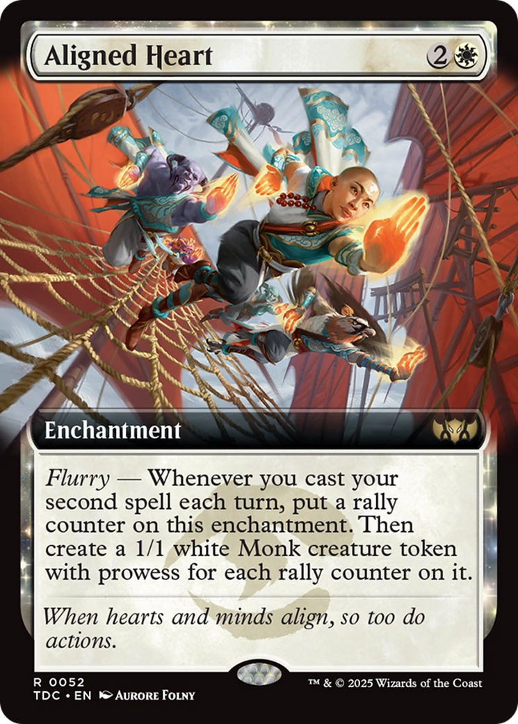 Aligned Heart (Extended Art) [Tarkir: Dragonstorm Commander] | Clutch Gaming