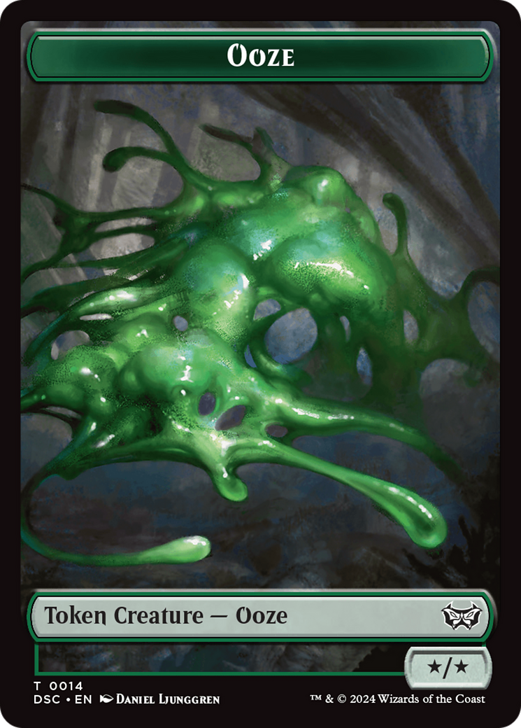 Insect (0011) // Ooze (0014) Double-Sided Token [Duskmourn: House of Horror Commander Tokens] | Clutch Gaming