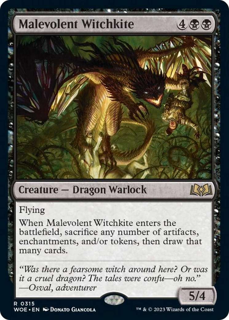 Malevolent Witchkite [Wilds of Eldraine] | Clutch Gaming