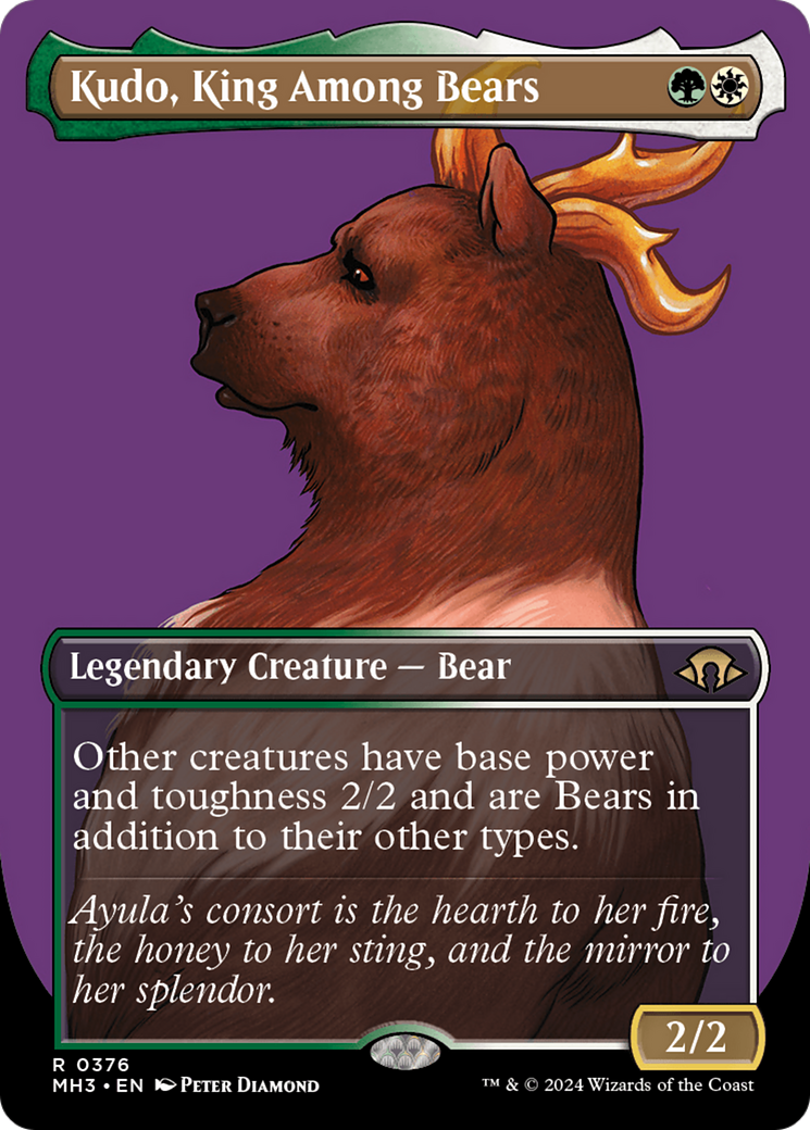 Kudo, King Among Bears (Borderless) [Modern Horizons 3] | Clutch Gaming