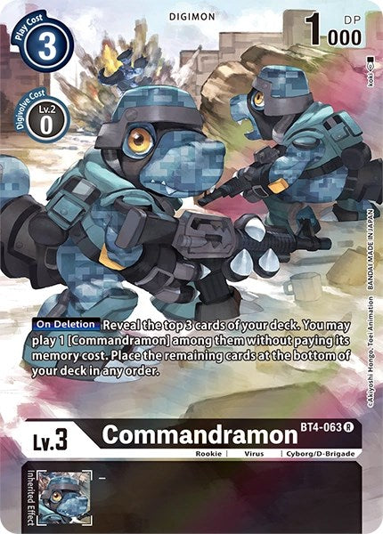 Commandramon [BT4-063] (Alternate Art) [Dimensional Phase] | Clutch Gaming