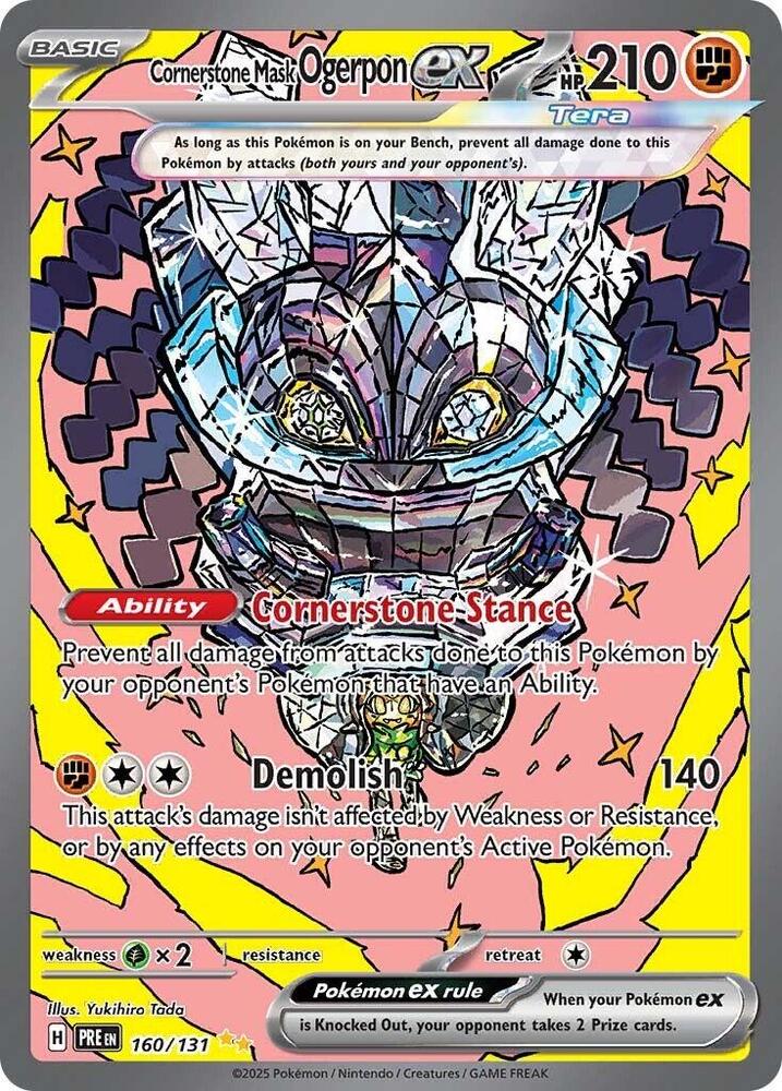 Cornerstone Mask Ogerpon ex (160/131) [Scarlet & Violet: Prismatic Evolutions] | Clutch Gaming