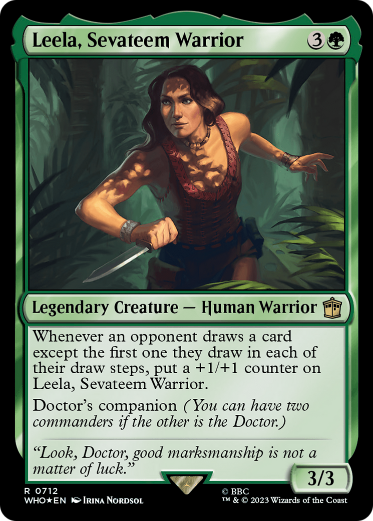 Leela, Sevateem Warrior (Surge Foil) [Doctor Who] | Clutch Gaming