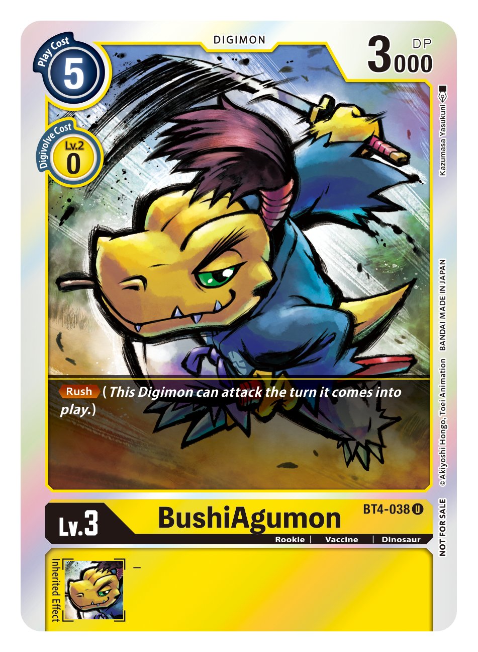 BushiAgumon [BT4-038] (Event Pack 2) [Great Legend] | Clutch Gaming