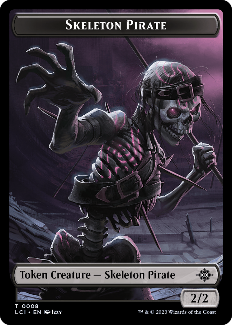 Gnome // Skeleton Pirate Double-Sided Token [The Lost Caverns of Ixalan Tokens] | Clutch Gaming