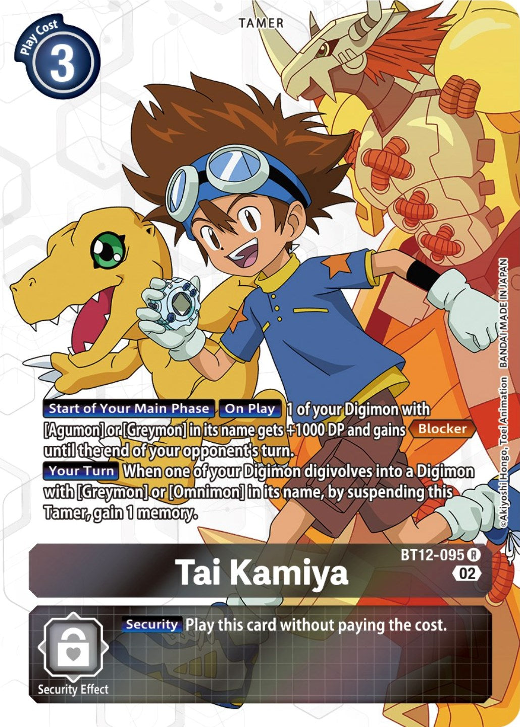 Tai Kamiya [BT12-095] (Alternate Art) [Across Time] | Clutch Gaming