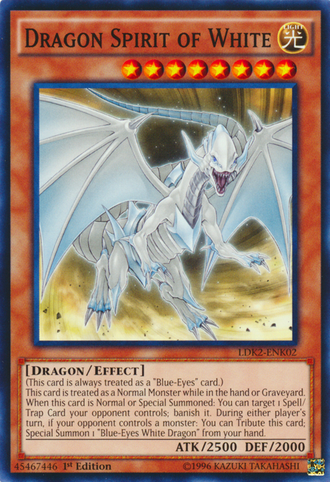 Dragon Spirit of White [LDK2-ENK02] Common | Clutch Gaming