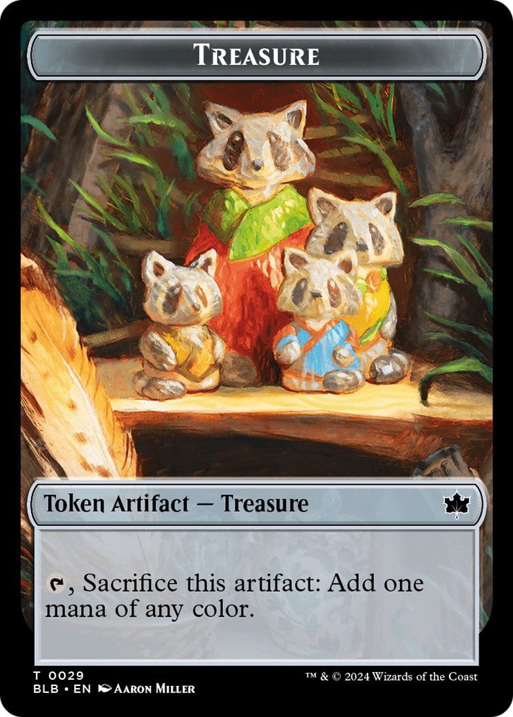 Rabbit // Treasure Double-Sided Token [Bloomburrow Tokens] | Clutch Gaming