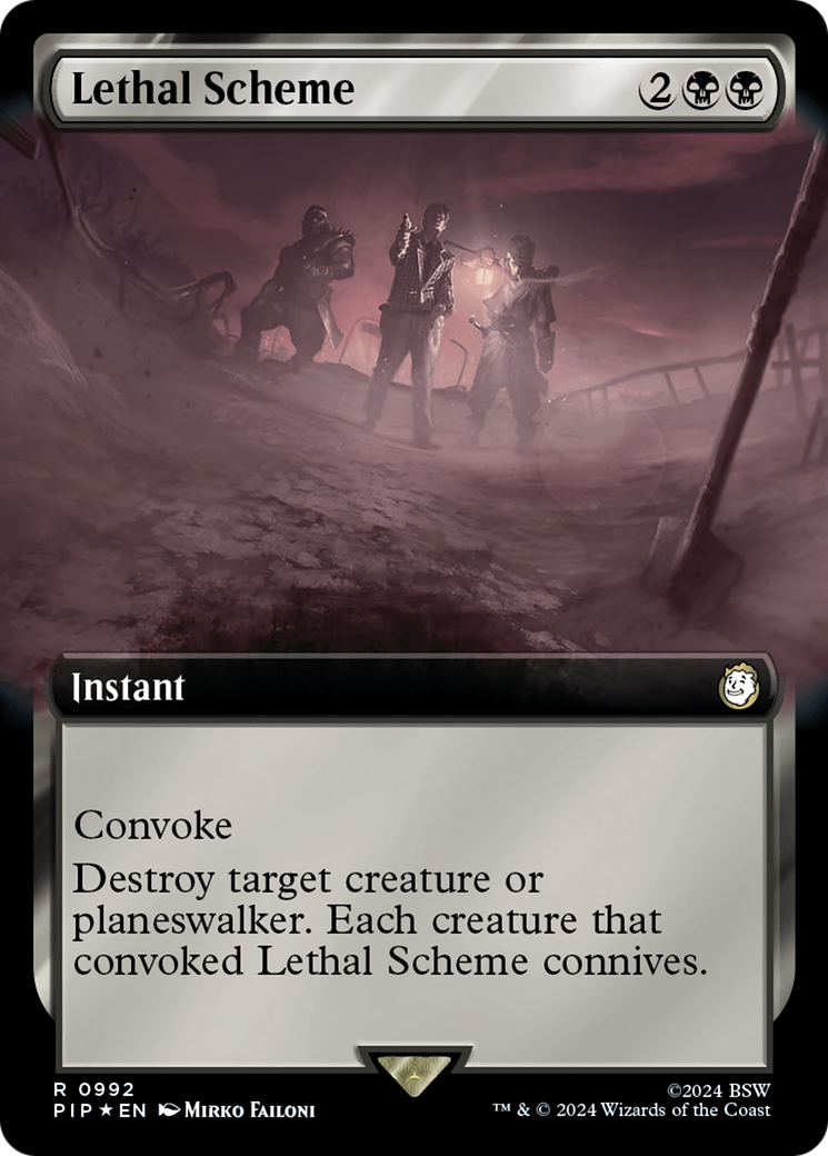 Lethal Scheme (Extended Art) (Surge Foil) [Fallout] | Clutch Gaming