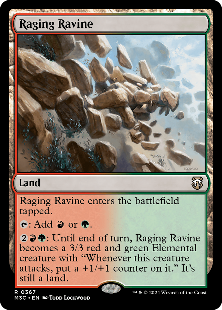 Raging Ravine (Ripple Foil) [Modern Horizons 3 Commander] | Clutch Gaming