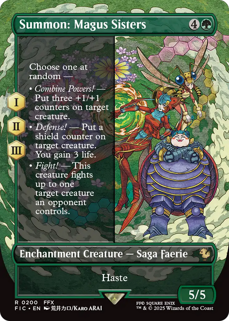 Summon: Magus Sisters (Borderless) [FINAL FANTASY Commander] | Clutch Gaming