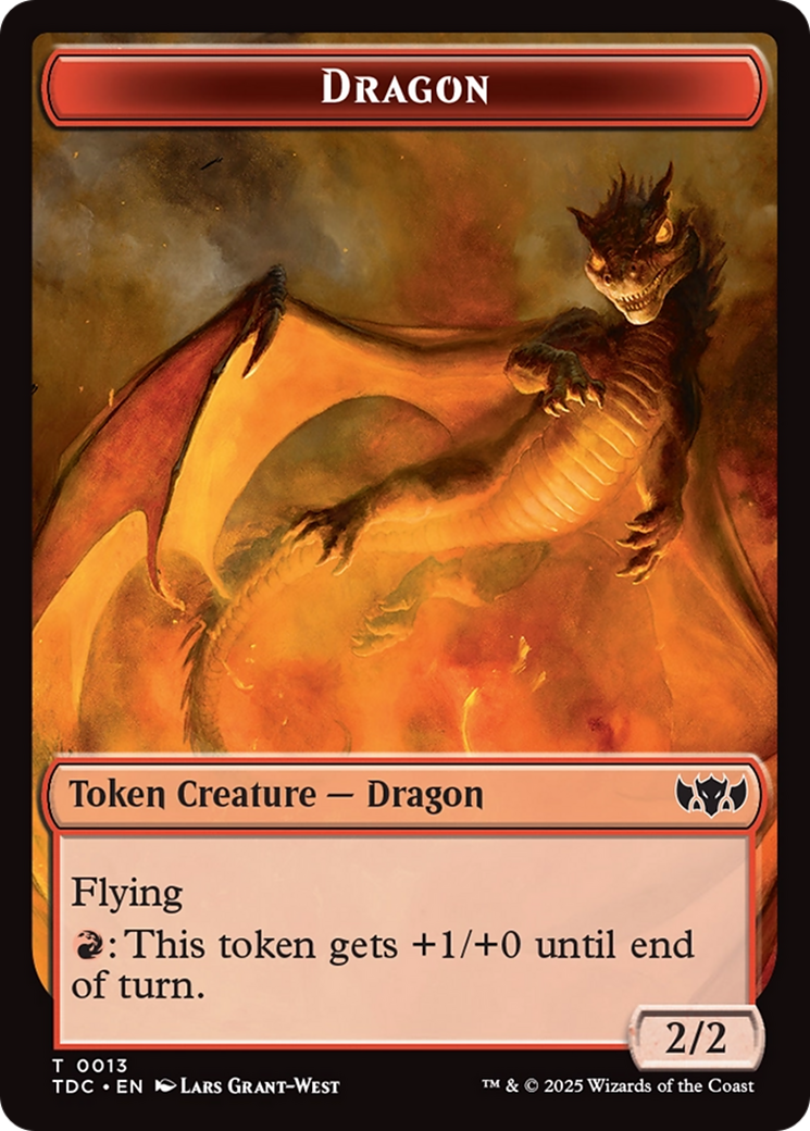 Dragon Egg // Dragon (0013) Double-Sided Token [Tarkir: Dragonstorm Commander Tokens] | Clutch Gaming