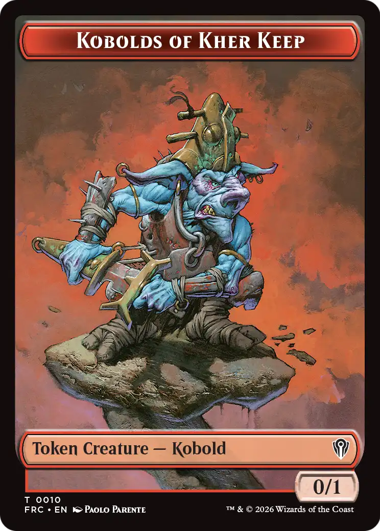 Kobolds of Kher Keep // Map Double-Sided Token [Reality Fracture Commander Tokens] | Clutch Gaming