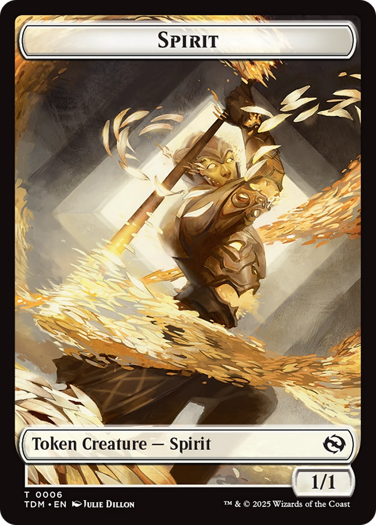 Spirit (0006) // Spirit (0007) Double-Sided Token [Tarkir: Dragonstorm Tokens] | Clutch Gaming