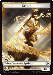 Spirit (0006) // Spirit (0007) Double-Sided Token [Tarkir: Dragonstorm Tokens] | Clutch Gaming