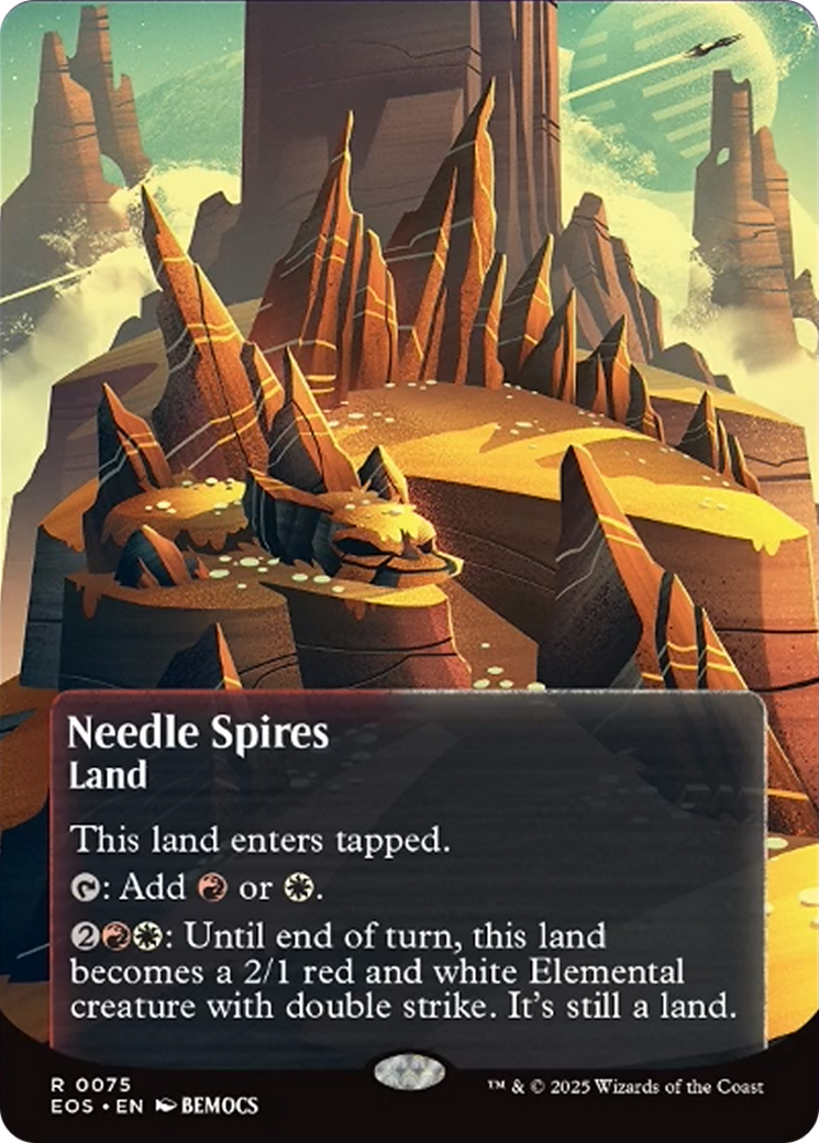 Needle Spires (0075) (Borderless) [Edge of Eternities: Stellar Sights] | Clutch Gaming