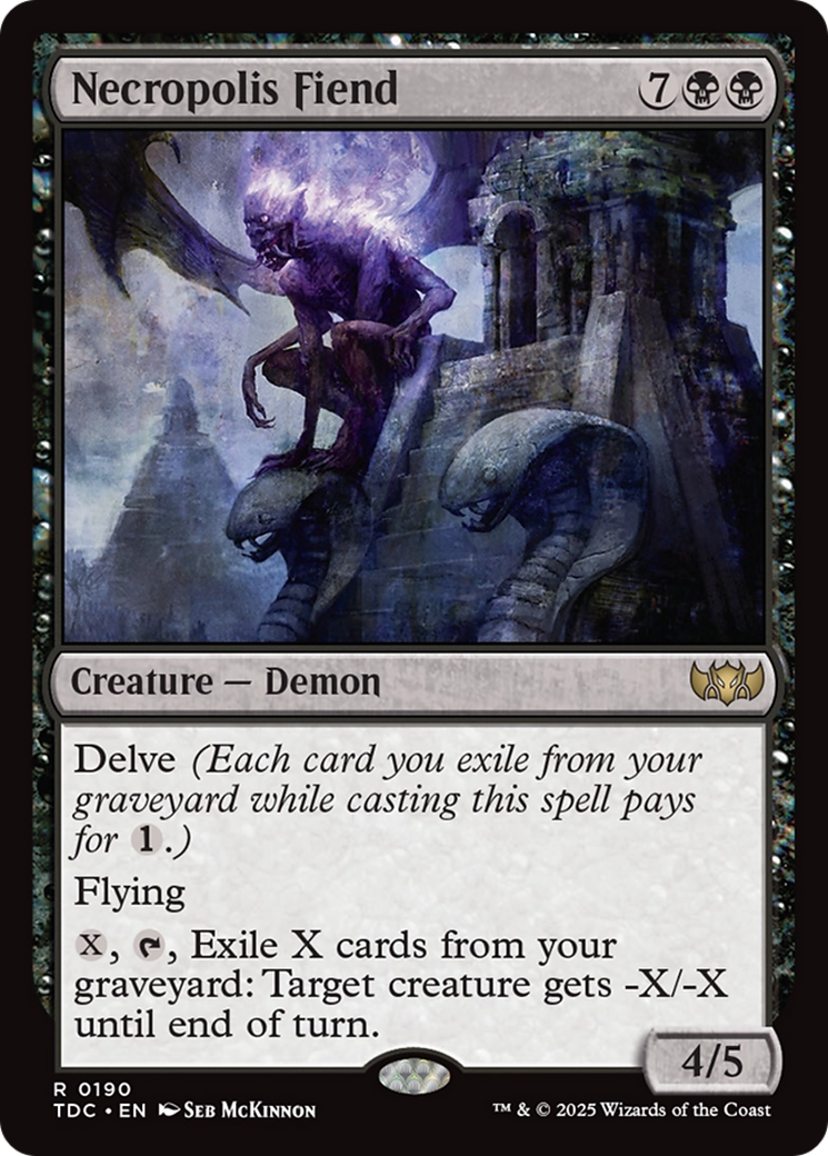 Necropolis Fiend [Tarkir: Dragonstorm Commander] | Clutch Gaming