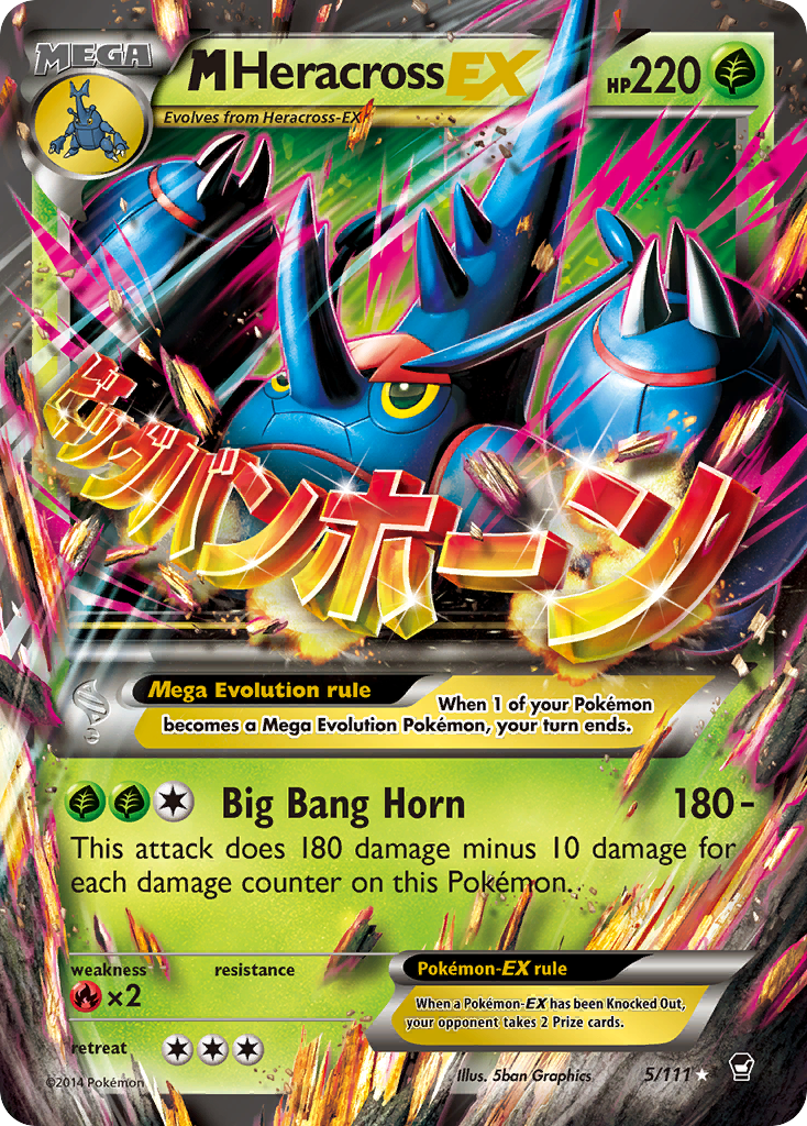 M Heracross EX (5/111) [XY: Furious Fists] | Clutch Gaming