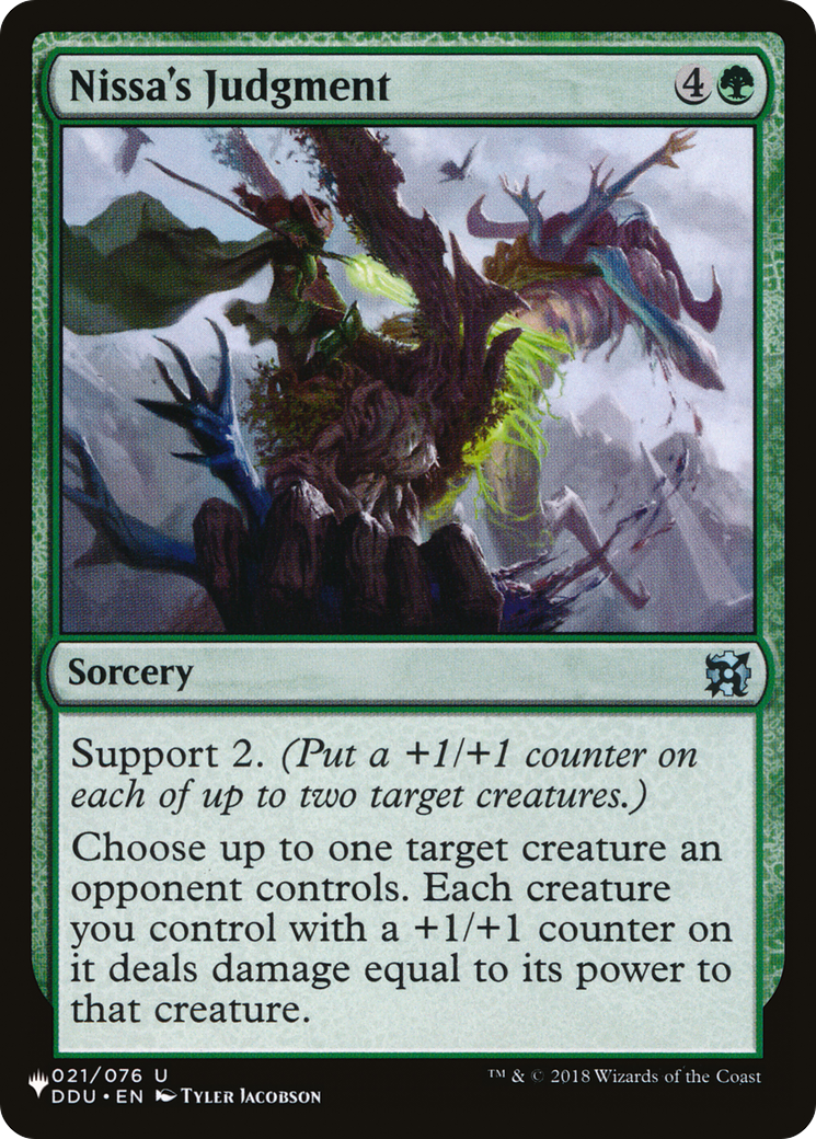 Nissa's Judgment [The List Reprints] | Clutch Gaming