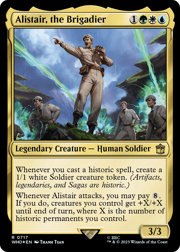 Alistair, the Brigadier (Surge Foil) [Doctor Who] | Clutch Gaming