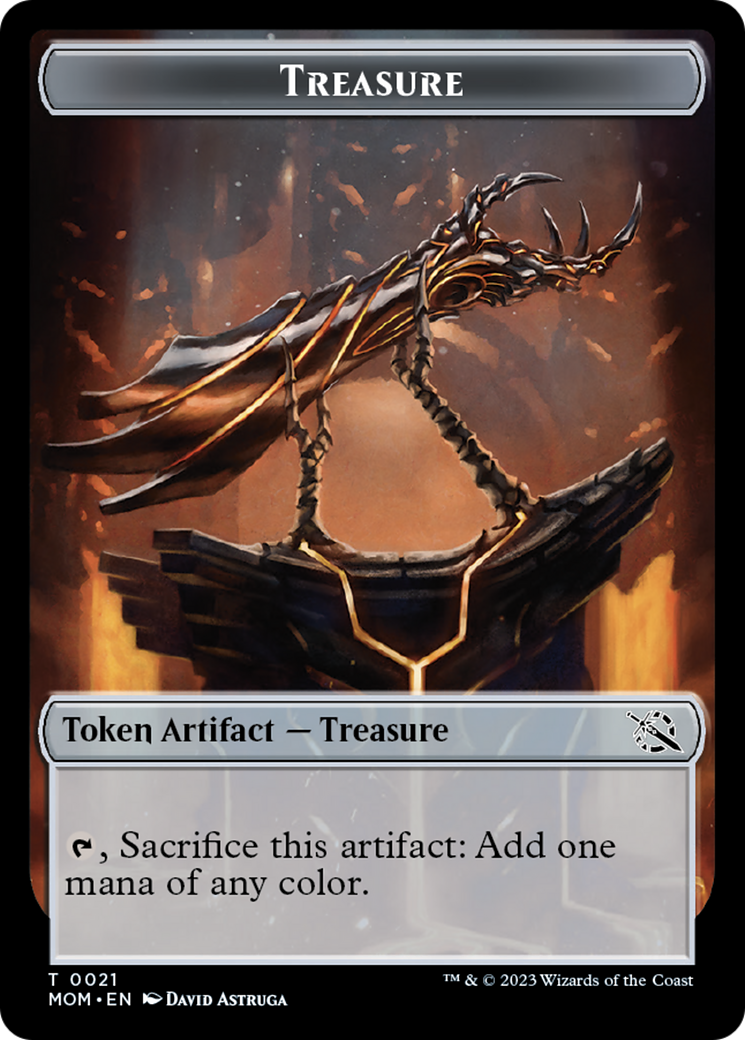 Treasure (21) // Phyrexian Hydra (11) Double-Sided Token [March of the Machine Tokens] | Clutch Gaming