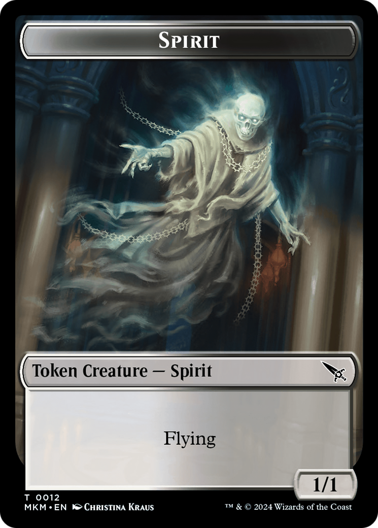 Spirit Token [Murders at Karlov Manor Tokens] | Clutch Gaming