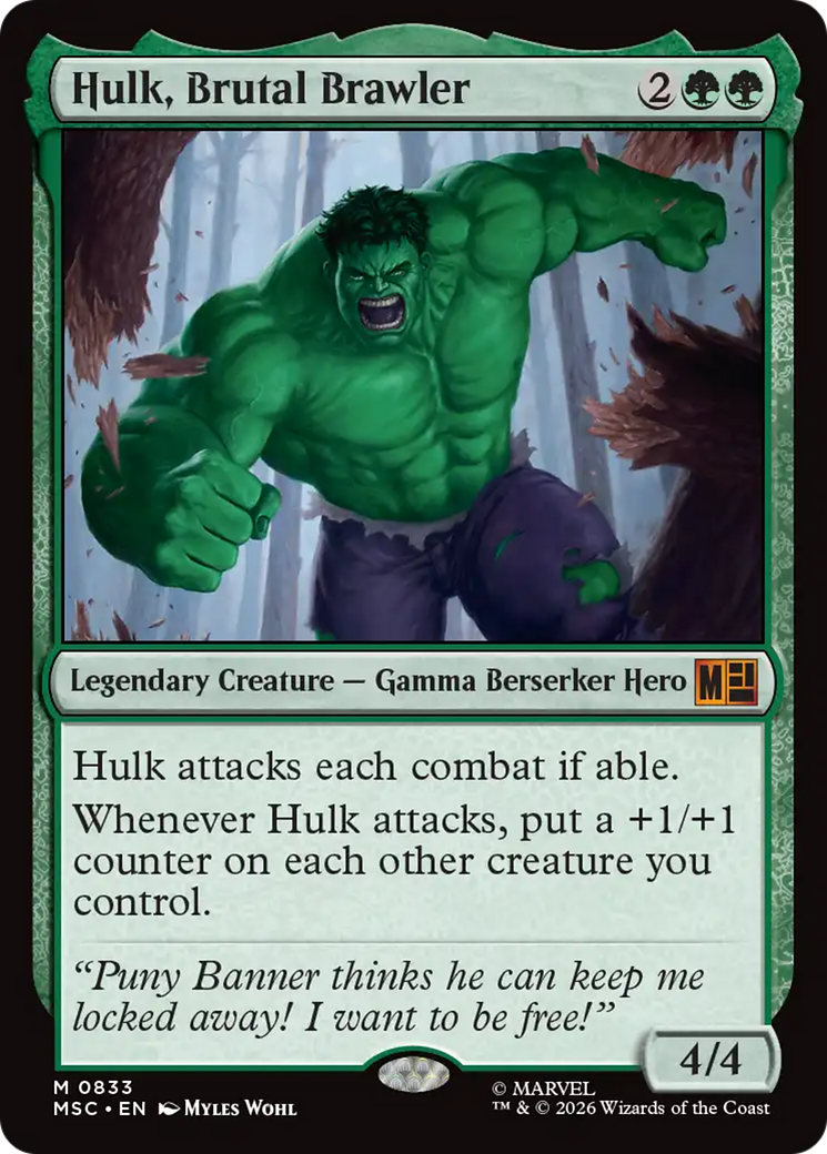 Hulk, Brutal Brawler [Marvel Super Heroes Commander] | Clutch Gaming