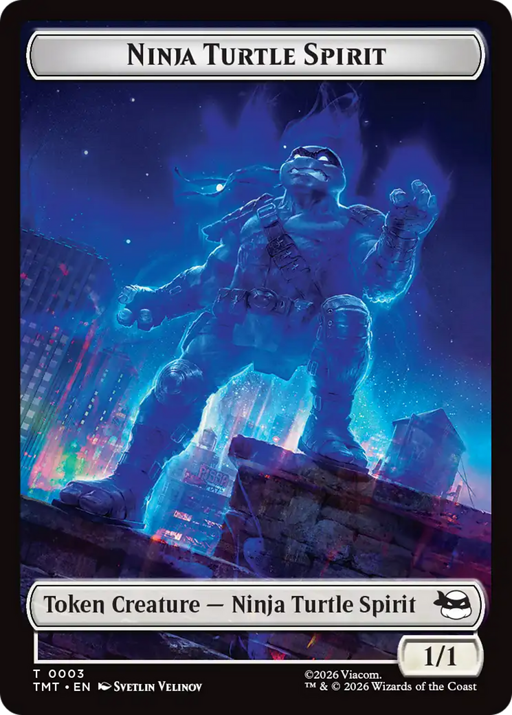 Mutant // Ninja Turtle Spirit Double-Sided Token [Teenage Mutant Ninja Turtles Tokens] | Clutch Gaming