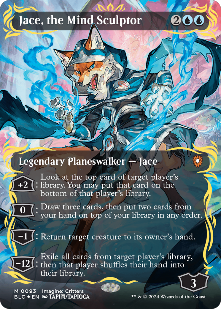 Jace, the Mind Sculptor (Borderless) (Raised Foil) [Bloomburrow Commander] | Clutch Gaming