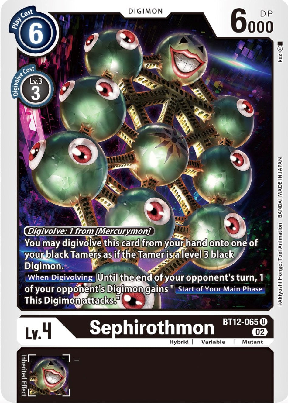 Sephirothmon [BT12-065] [Across Time] | Clutch Gaming