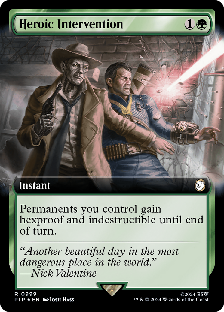 Heroic Intervention (Extended Art) (Surge Foil) [Fallout] | Clutch Gaming