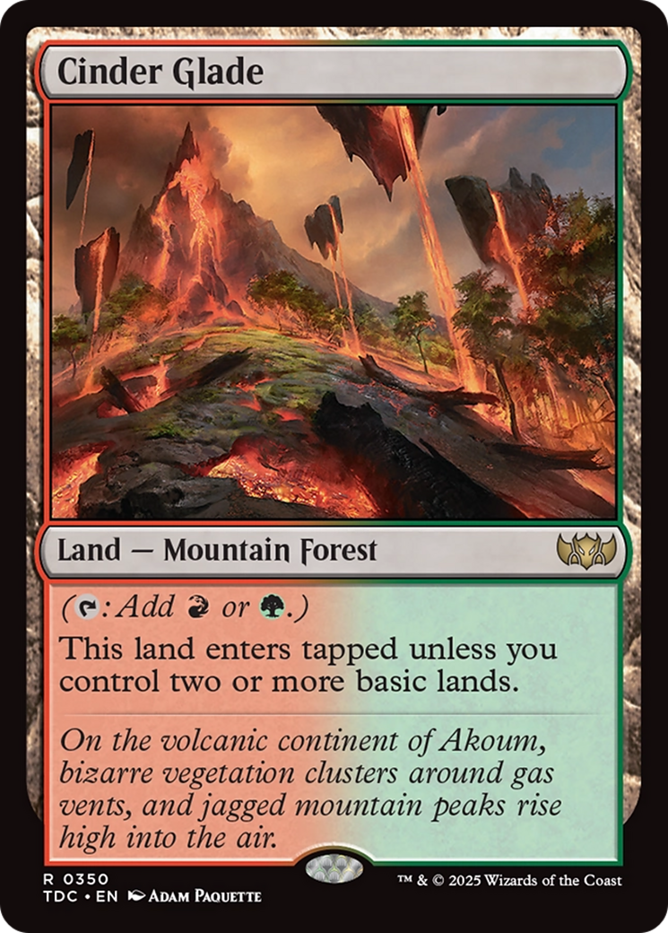 Cinder Glade [Tarkir: Dragonstorm Commander] | Clutch Gaming