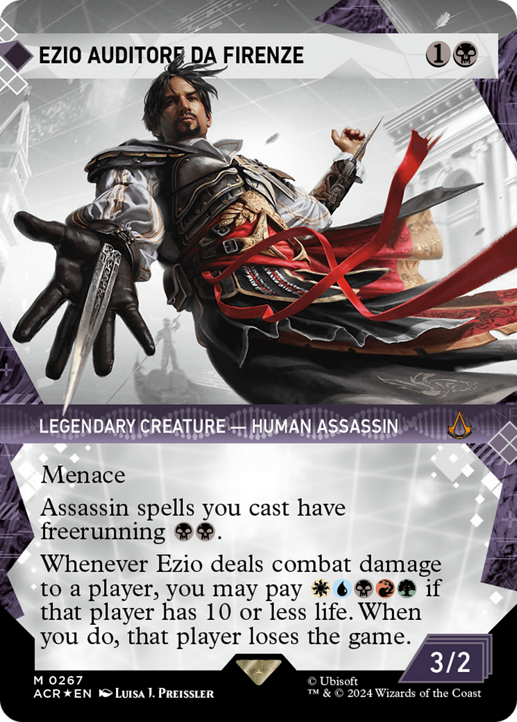 Ezio Auditore da Firenze (Showcase) (Textured Foil) [Assassin's Creed] | Clutch Gaming