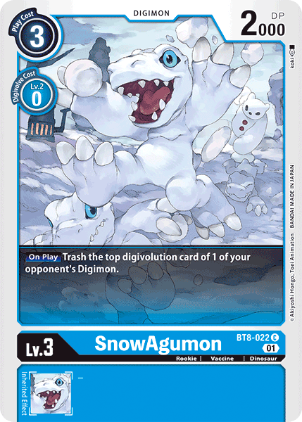 SnowAgumon [BT8-022] [New Awakening] | Clutch Gaming