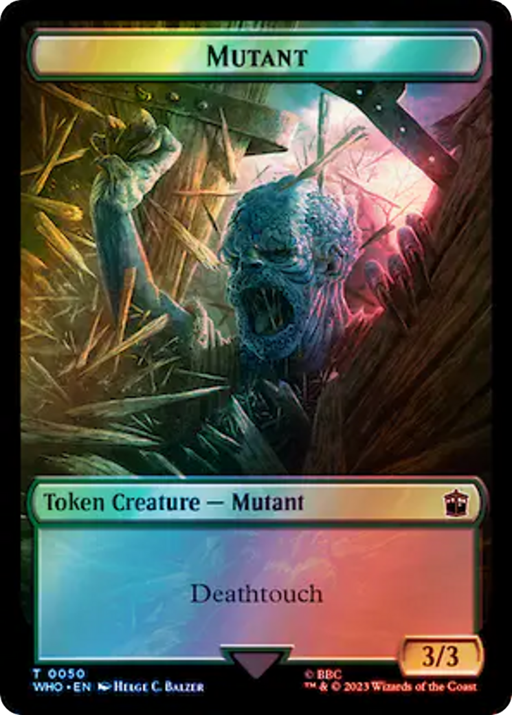 Copy // Mutant Double-Sided Token (Surge Foil) [Doctor Who Tokens] | Clutch Gaming