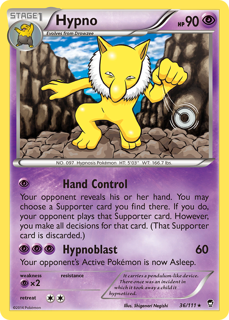 Hypno (36/111) [XY: Furious Fists] | Clutch Gaming