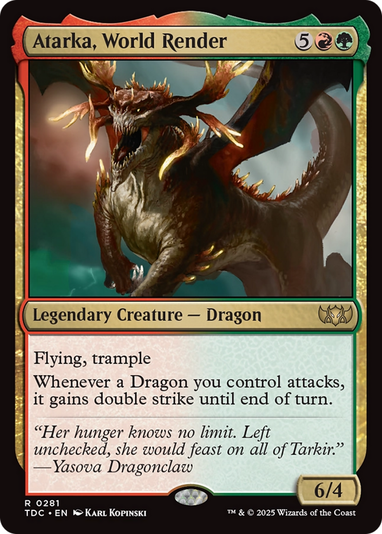 Atarka, World Render [Tarkir: Dragonstorm Commander] | Clutch Gaming