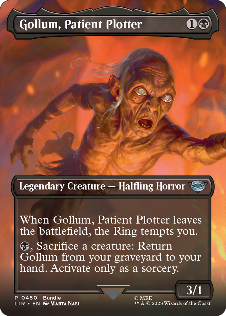 Gollum, Patient Plotter (Borderless Alternate Art) [The Lord of the Rings: Tales of Middle-Earth] | Clutch Gaming