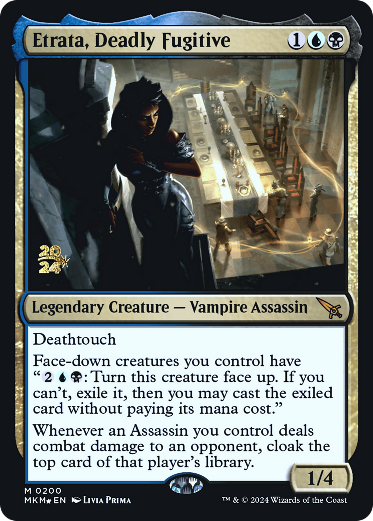 Etrata, Deadly Fugitive [Murders at Karlov Manor Prerelease Promos] | Clutch Gaming