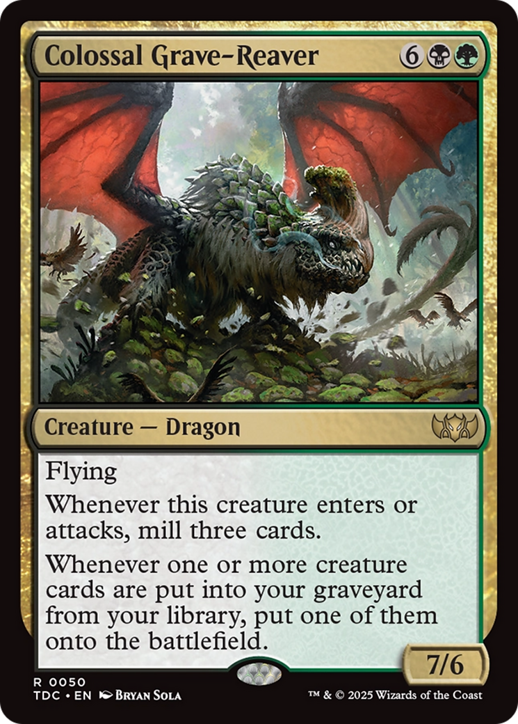 Colossal Grave-Reaver [Tarkir: Dragonstorm Commander] | Clutch Gaming
