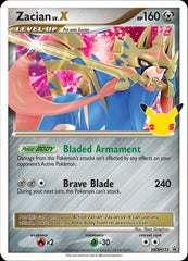 Zacian LV.X (SWSH135) (Celebrations) [Sword & Shield: Black Star Promos] | Clutch Gaming