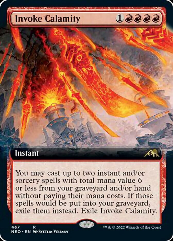 Invoke Calamity (Extended Art) [Kamigawa: Neon Dynasty] | Clutch Gaming