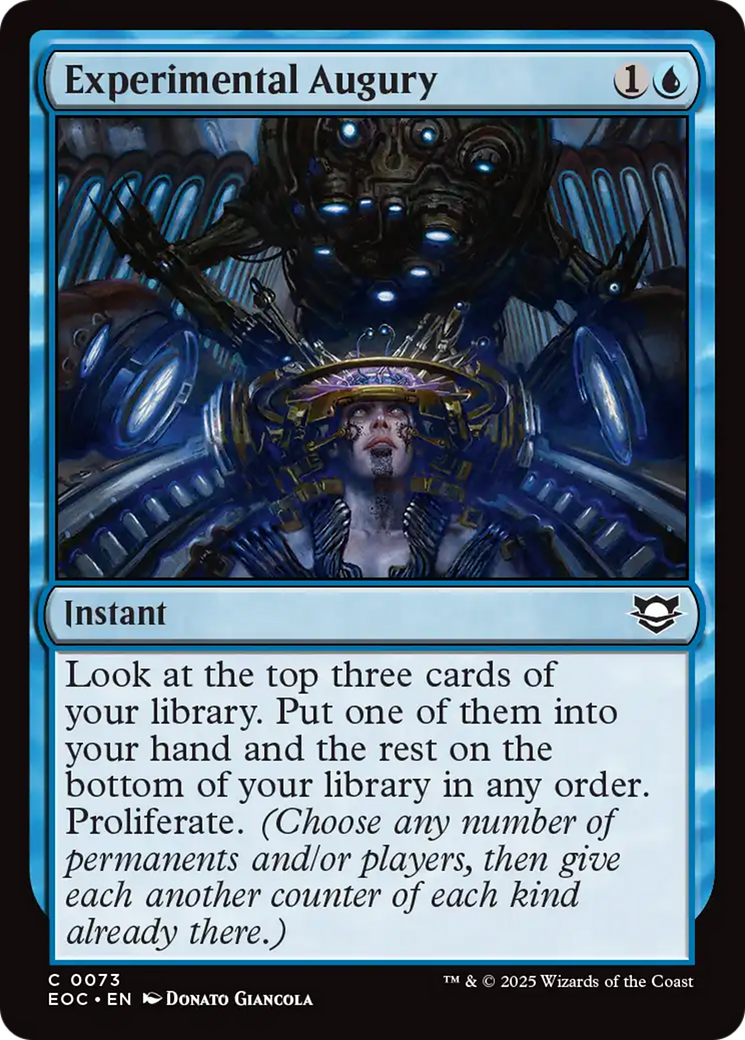 Experimental Augury [Edge of Eternities Commander] | Clutch Gaming