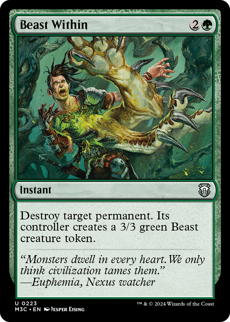 Beast Within (Ripple Foil) [Modern Horizons 3 Commander] | Clutch Gaming