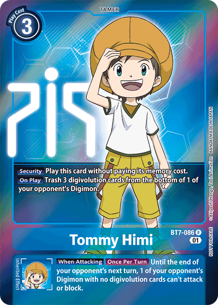 Tommy Himi [BT7-086] (Alternative Art - Box Topper) [Next Adventure] | Clutch Gaming