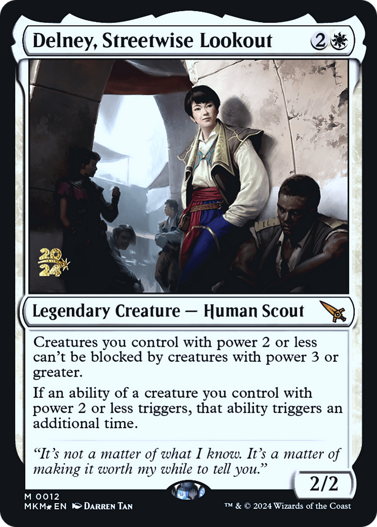 Delney, Streetwise Lookout [Murders at Karlov Manor Prerelease Promos] | Clutch Gaming