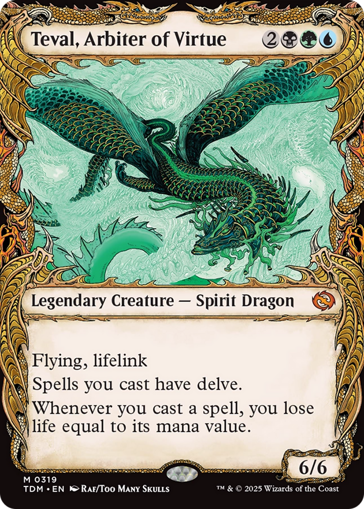 Teval, Arbiter of Virtue (Showcase) [Tarkir: Dragonstorm] | Clutch Gaming
