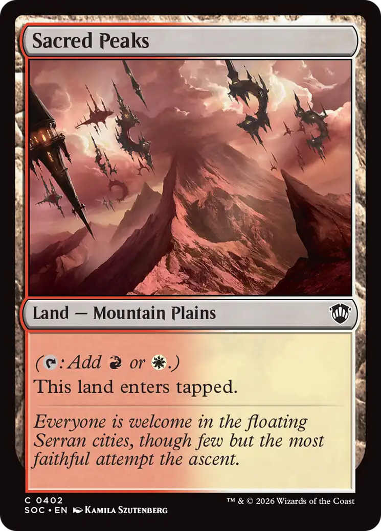 Sacred Peaks [Secrets of Strixhaven Commander] | Clutch Gaming